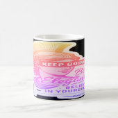 女エレガント性のための勇気マグ コーヒーマグカップ (中央)