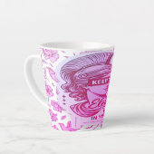 女エレガント性のための勇気ラテマグ感動的 カフェラテマグ (左アングル)