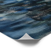 女エレガント性オンローボートアットサンセット – Impressionist ポスター (角)