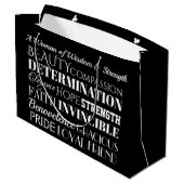 女エレガント性トート#2 - 「戻る」を参照 ラージペーパーバッグ (裏面アングル)