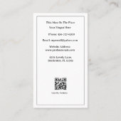 女エレガント性フォトグラファー芸術的 – シック📸👒 名刺 (裏面)