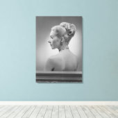 女エレガント性 キャンバスプリント (インサイチュ (ウッドフロア))