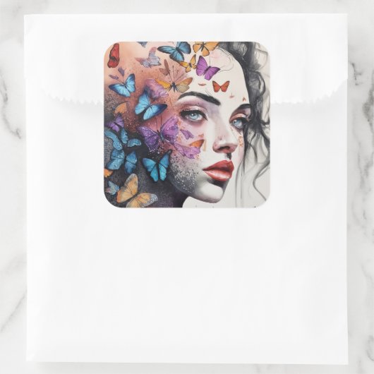 女エレガント性 スクエアシール (バッグ)