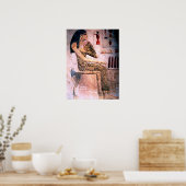 女エレガント性,ファッションとアンティークエジプトの美しい ポスター (キッチン)