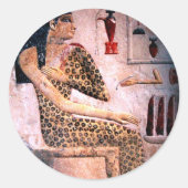 女エレガント性,ファッションとアンティークエジプトの美しい ラウンドシール (正面)