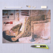 女エレガント性，ファッションとアンティークエジプトの美しい 薄葉紙 (クラフト)