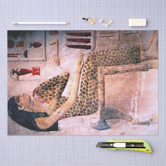 女エレガント性,ファッションとアンティークエジプトの美しい 薄葉紙 (クラフト)