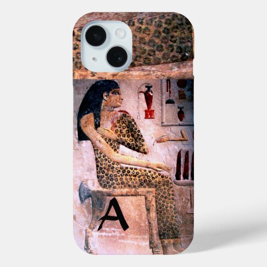 女エレガント性，ファッションとアンティークエジプトの美しい Case-Mate iPhoneケース (裏面)