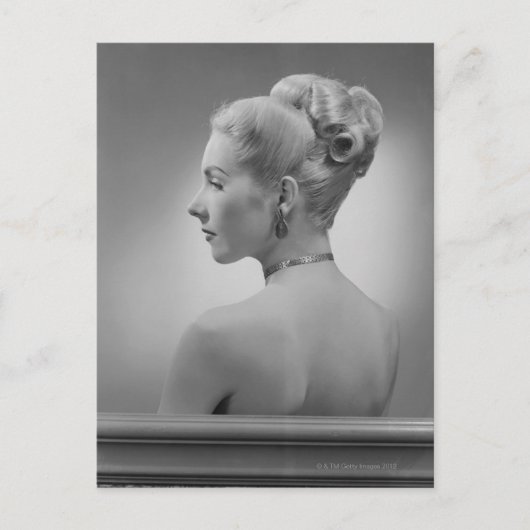 女エレガント性 ポストカード (正面)