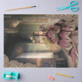 女エレガント性、放棄された建物、フローラポートレート 薄葉紙 (クラフト)