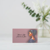 女エレガント組美容師 名刺 (スタンド正面)