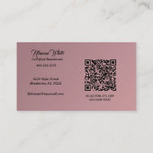 女エレガント組美容師 名刺 (裏面)