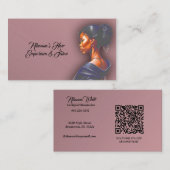 女エレガント組美容師 名刺 (正面/裏面)