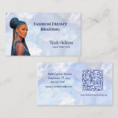 女エレガント組美容師 名刺 (正面/裏面)