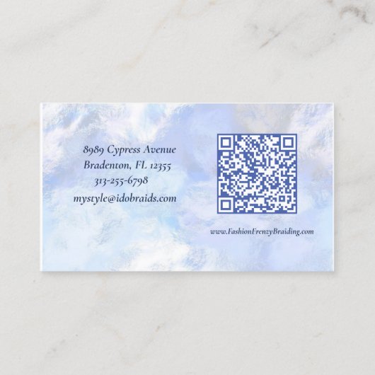 女エレガント組美容師 名刺 (裏面)