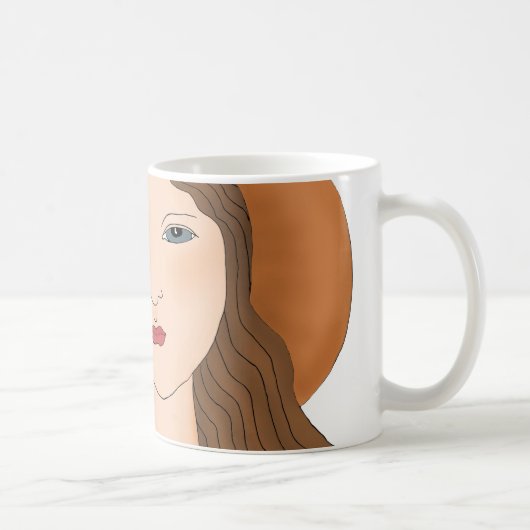 女オーガニック農家又は庭師 コーヒーマグカップ (右)