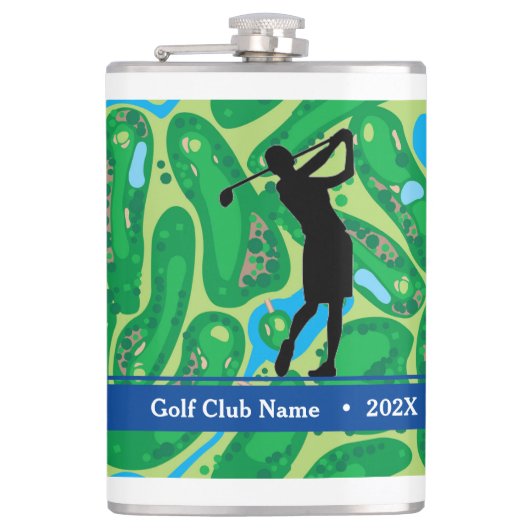 女カスタマイズ性「バーディジュース」ボトル フラスク (正面)