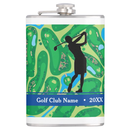 女カスタマイズ性「バーディジュース」ボトル フラスク (正面)