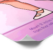 女カスタムの子のバレリーナ成長図 ポスター (角)