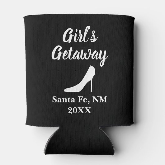 女カスタムの子の帰りの週末の旅行飲料ホルダー 缶クーラー (裏面)