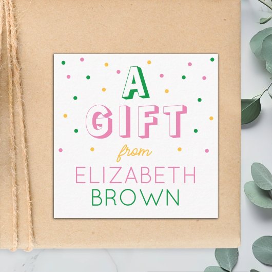 女カスタムの子名門私立校風のに~の贈り物を贈る エンクロージャーカード