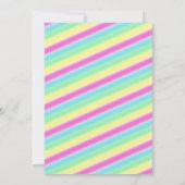 女カスタム子用ローラースケートパーティー 招待状 (裏面)