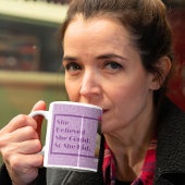 女カスタム性バイオレ感動的ート向けフォト・ギフト コーヒーマグカップ