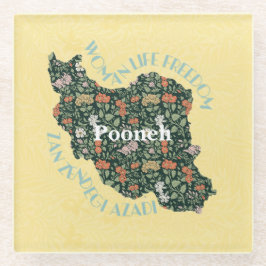 女カスタム性フェミニストへのクリスマスバルクギフト ガラスコースター