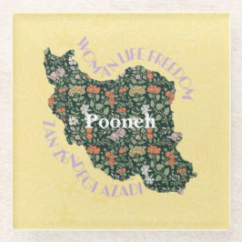 女カスタム性フェミニストへのクリスマスバルクギフト ガラスコースター