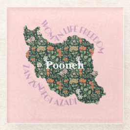 女カスタム性フェミニストへのクリスマスバルクギフト ガラスコースター