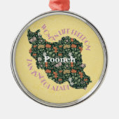 女カスタム性フェミニストへのクリスマスバルクギフト メタルオーナメント (正面)