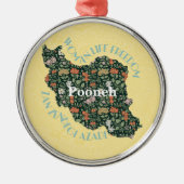 女カスタム性フェミニストへのクリスマスバルクギフト メタルオーナメント (正面)