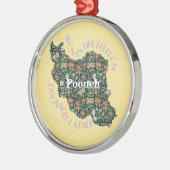 女カスタム性フェミニストへのクリスマスバルクギフト メタルオーナメント (左)