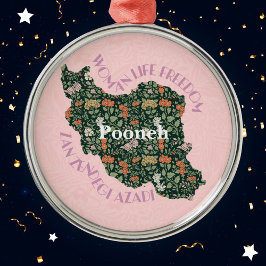 女カスタム性フェミニストへのクリスマスバルクギフト メタルオーナメント