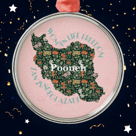 女カスタム性フェミニストへのクリスマスバルクギフト メタルオーナメント