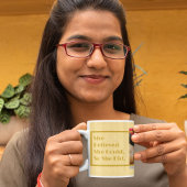 女カスタム黄感動的の写真贈り物 コーヒーマグカップ