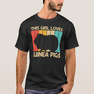 女カッコいいの子のためのギニアピッグcavy Pet齧歯動物1 Tシャツ