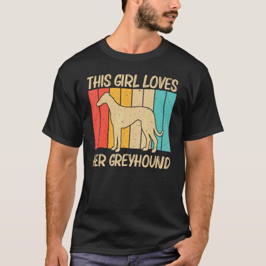 女カッコいいの子のためのグレイハウンド母Sighhoundペット犬Br Tシャツ (正面)