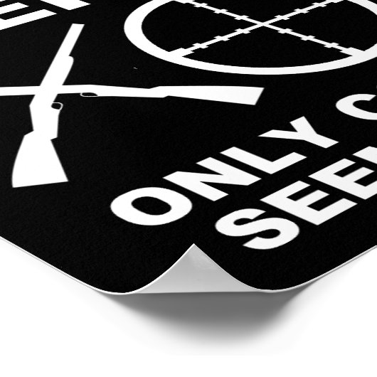 女カッコいいの子のような狩りおもしろい狩りPoster blk ポスター (角)