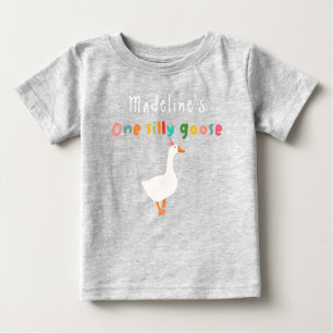 女カラフルの子よ間抜けり可愛い1ヶ月1日 ベビーTシャツ