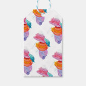 女カラフルの子帽子 ギフトタグ (正面)