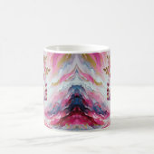 女カラフルピンク金ゴールド離れコーヒーティーマグ コーヒーマグカップ (中央)