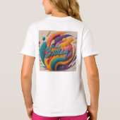 女カラフル子の基本 Tシャツ (裏面)