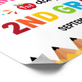 女カラフル子の第2学年1日目 ポスター (角)