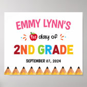 女カラフル子の第2学年1日目 ポスター (正面)