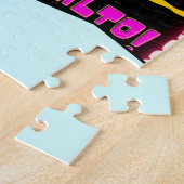 女カラフル子体操の用語パターンカスタム ジグソーパズル (側面)