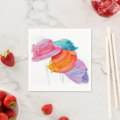 女カラフル子帽子紙ナプキンス スタンダードカクテルナプキン (インサイチュ)