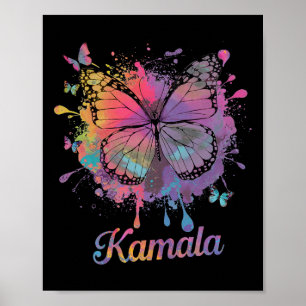 女カラフル性のためのバタフライカマラガールメンキッズハリ ポスター