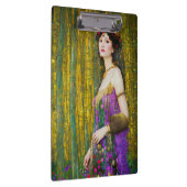 女カラフル性クリムトスタイルコラージュポートレート クリップボード (右)