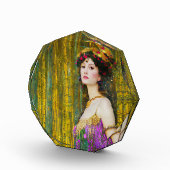 女カラフル性クリムトスタイルコラージュポートレート フォトブロック (右)